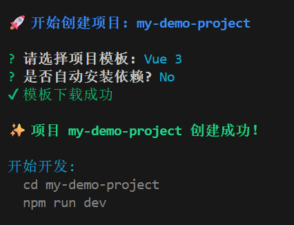 脚手架完整创建流程
